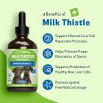 Organic Milk Thistle for Dogs - Liver Support Supplement