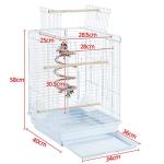 Yaheetech Metal Bird Cage with Play Top