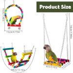 Colorful 3 Pack Bird Toys for Budgies and Cockatiels
