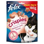 Felix Crispies Salmon and Trout Cat Snack 180g