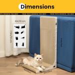 L-Shaped Cardboard Cat Scratching Board with Stickers