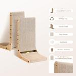 EHEYCIGA L Shape Cat Scratcher with Ball