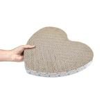 Heart-Shaped Cardboard Cat Scratcher - 1 Pack