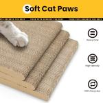 L-Shaped Cardboard Cat Scratching Board with Stickers