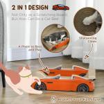 Car-Shape Cat Scratcher with Catnip, Red