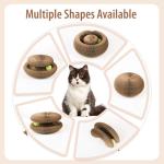 Foldable Accordion Cat Scratcher with Ball Toy