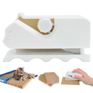Ergonomic Cat Scratching Cardboard Cutter Tool