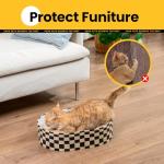 Conlun Cat Scratcher Box with Reversible Scratch Pad