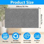 Self-Adhesive Cat Scratching Mat for Furniture