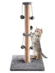 Foldable 74cm Cat Scratching Post with Toys