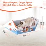 Dookron Extra Long Cat Scratcher Boat and Pads