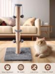 Foldable 74cm Cat Scratching Post with Toys