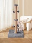 Foldable 74cm Cat Scratching Post with Toys