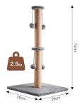Foldable 74cm Cat Scratching Post with Toys