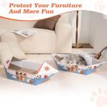 Dookron Extra Long Cat Scratcher Boat and Pads