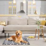 Grey Machine Washable Dog and Pet Bed Mat