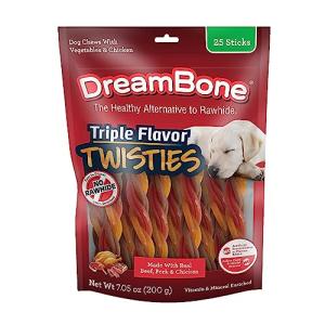 Dreambone Triple Flavor Rawhide-Free Dog Chews