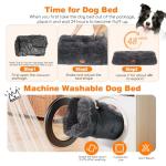 Nobleza Large Washable Calming Dog Bed