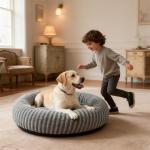 Cozy Extra Large Donut Dog Bed - Machine Washable