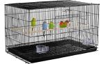 Spacious Bird Cage for Small Birds and Parrots