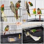 Spacious Bird Cage for Small Birds and Parrots