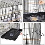 Spacious Bird Cage for Small Birds and Parrots