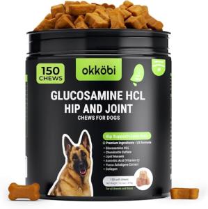 OKKÖBI Duck Joint Chews for Dogs - 150 Count