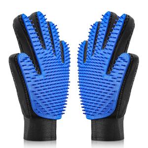 Pet Grooming Gloves 2-Pack for Dogs and Cats