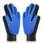 Pet Grooming Gloves 2-Pack for Dogs and Cats