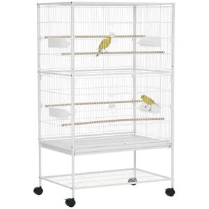 Large Bird Cage with Stand and Storage