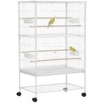 Large Bird Cage with Stand and Storage