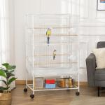Large Bird Cage with Stand and Storage