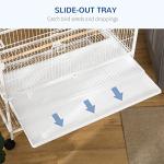 Large Bird Cage with Stand and Storage