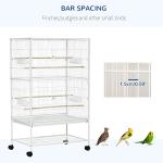 Large Bird Cage with Stand and Storage