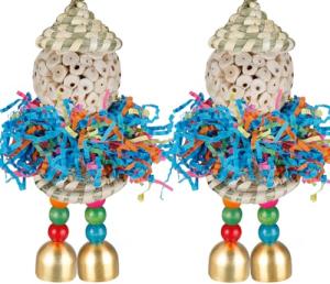 Colorful Hanging Foraging Toys for Small Birds