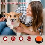 Recordable Dog Buttons with Stickers - 4 Pack