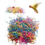 Colorful Crinkle Paper Strips for Bird Toys