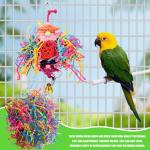 Colorful Crinkle Paper Strips for Bird Toys