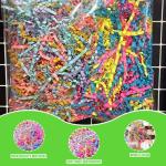 Colorful Crinkle Paper Strips for Bird Toys