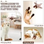 Interactive Chirping Bird Cat Toy with Catnip