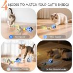 Interactive Cat Ball Toy with Feathers and Sounds