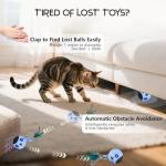 Interactive Cat Ball Toy with Feathers and Sounds