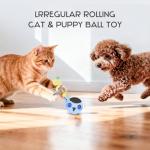 Interactive Cat Ball Toy with Feathers and Sounds