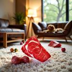 Plush Squeaky Steak Toy for Small Dogs