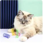 Colorful Interactive Spring Toys for Cats 12 Pcs