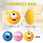 3 Pack Soft Squeaky Balls for Small Dogs