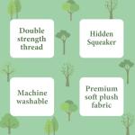 Forest Friends Plush Squeaky Dog Toy - Sammy Squirrel