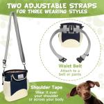 Dog Treat Pouch with Bowl, Poop Bag Holder