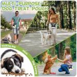 Dog Treat Pouch with Bowl, Poop Bag Holder