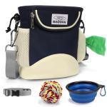 Dog Treat Pouch with Bowl, Poop Bag Holder